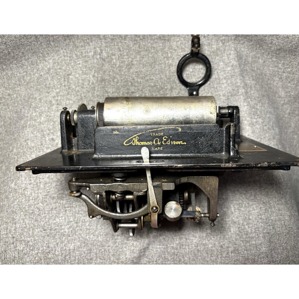 Antique Edison Standard Phonograph Thomas A Edison Cylinder Record Player VTG